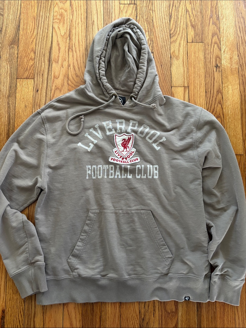47 Brand, Liverpool Football Club Gray Hoodie, Large